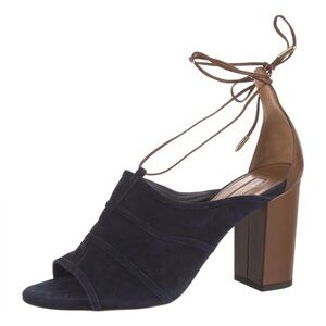 Aquazzura Blue Suede Heels